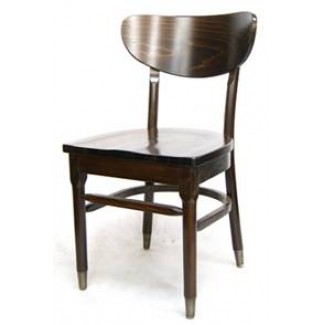 Beech Wood Side Chair 645W with Saddle Style Wood Seat